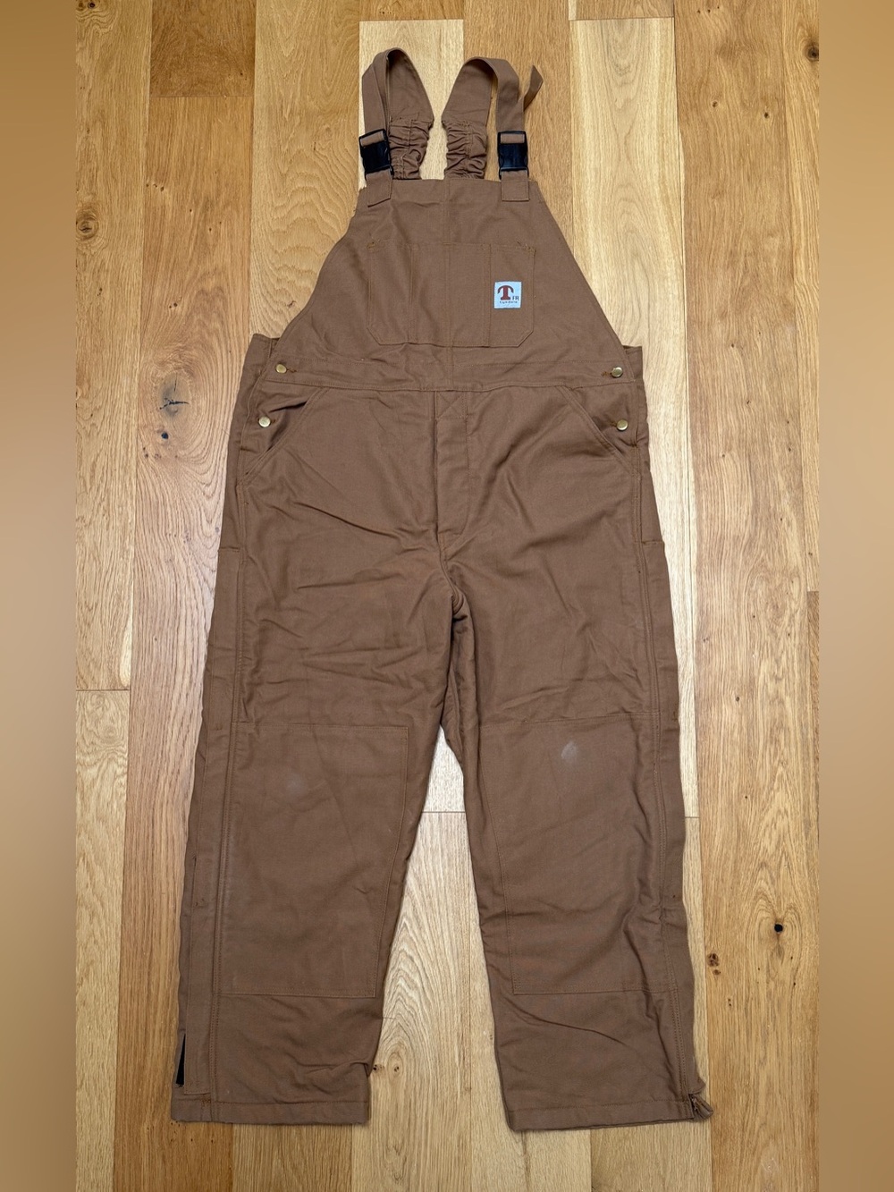 Tyndale Overalls Mens Tan Fr Flame Resistant Uniform Work Wear Bib Jumpsuit XLR